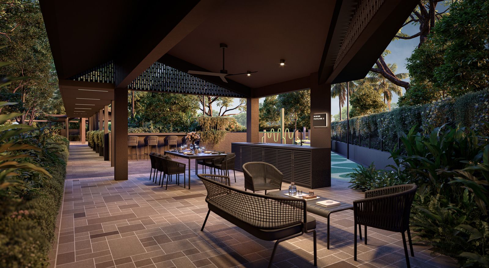 Dining pavilion