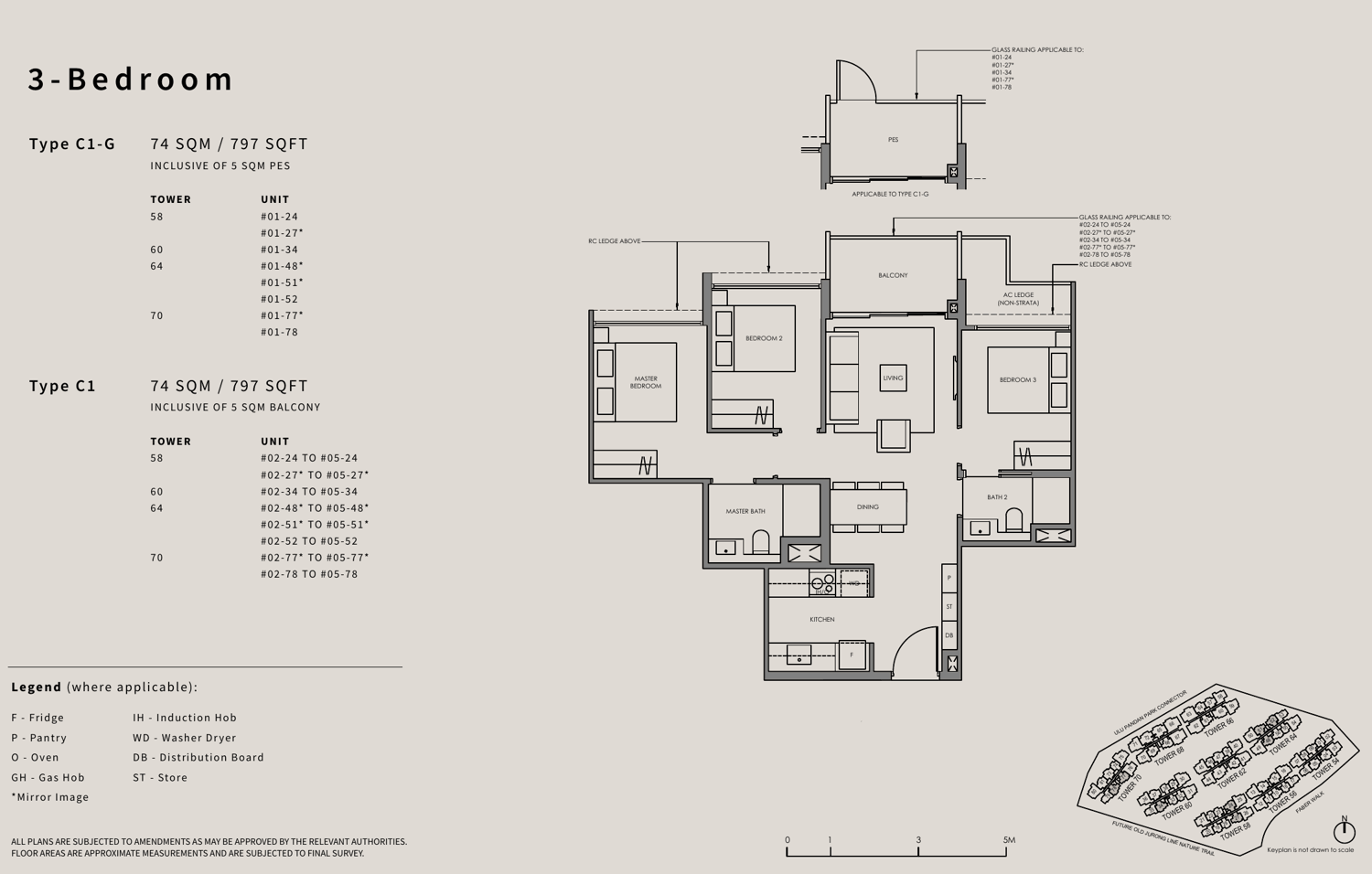 3 Bedroom Basic, Type C1