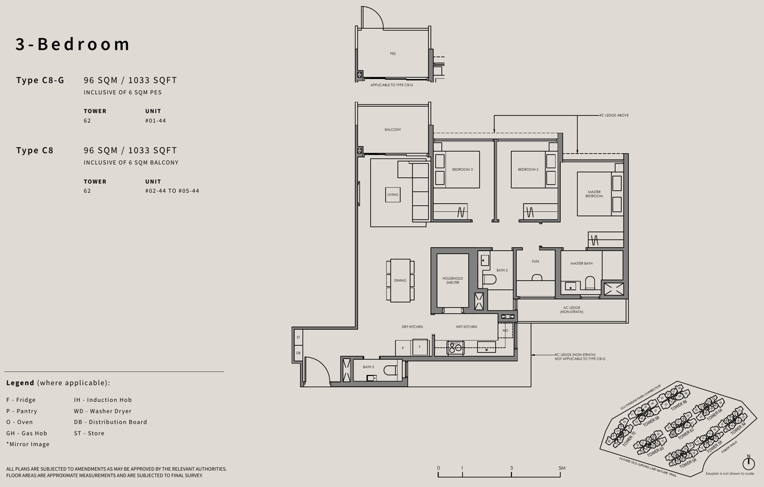 3 Bedroom Plus, Type C8