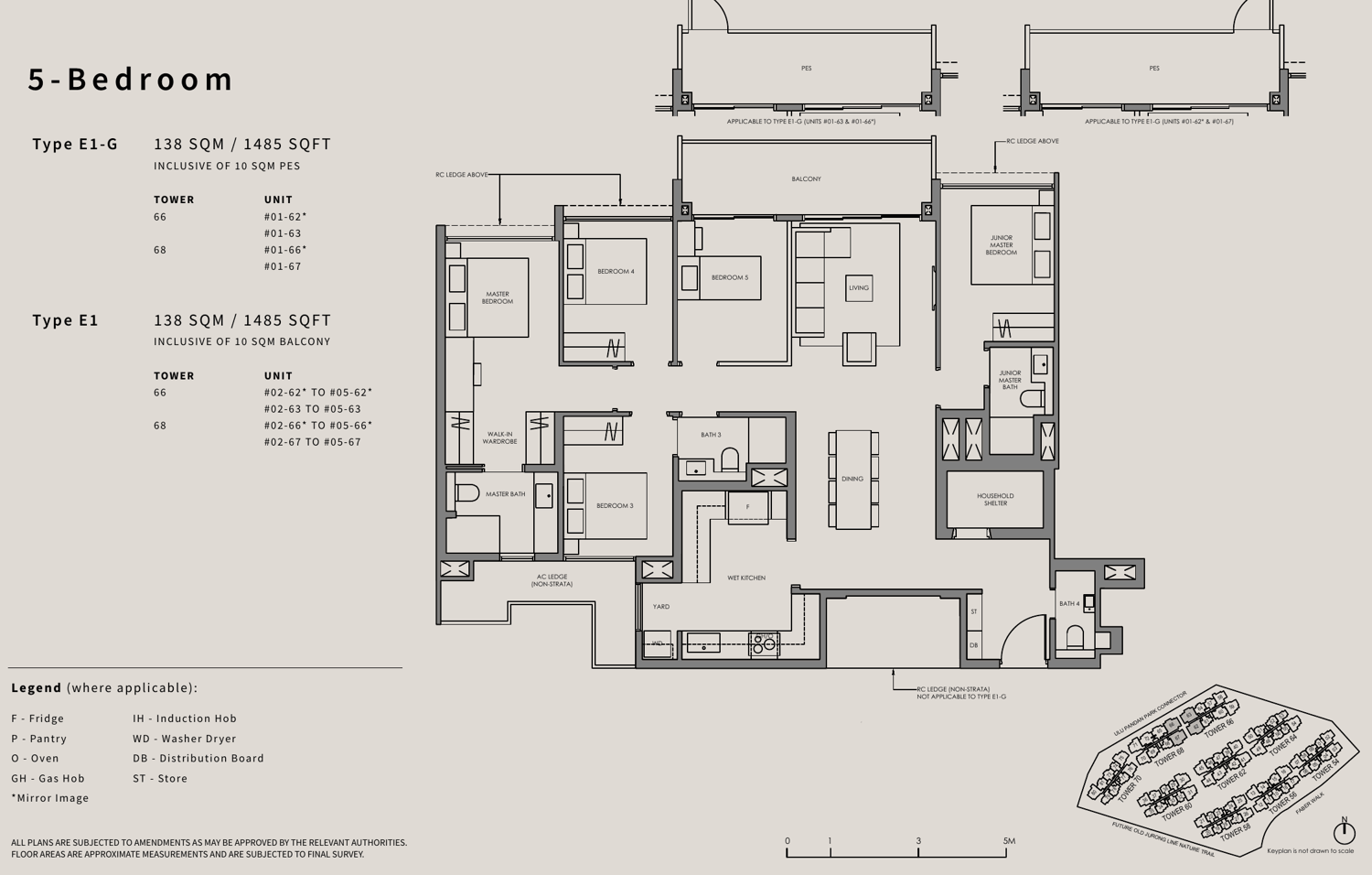 5 Bedroom, Type E1