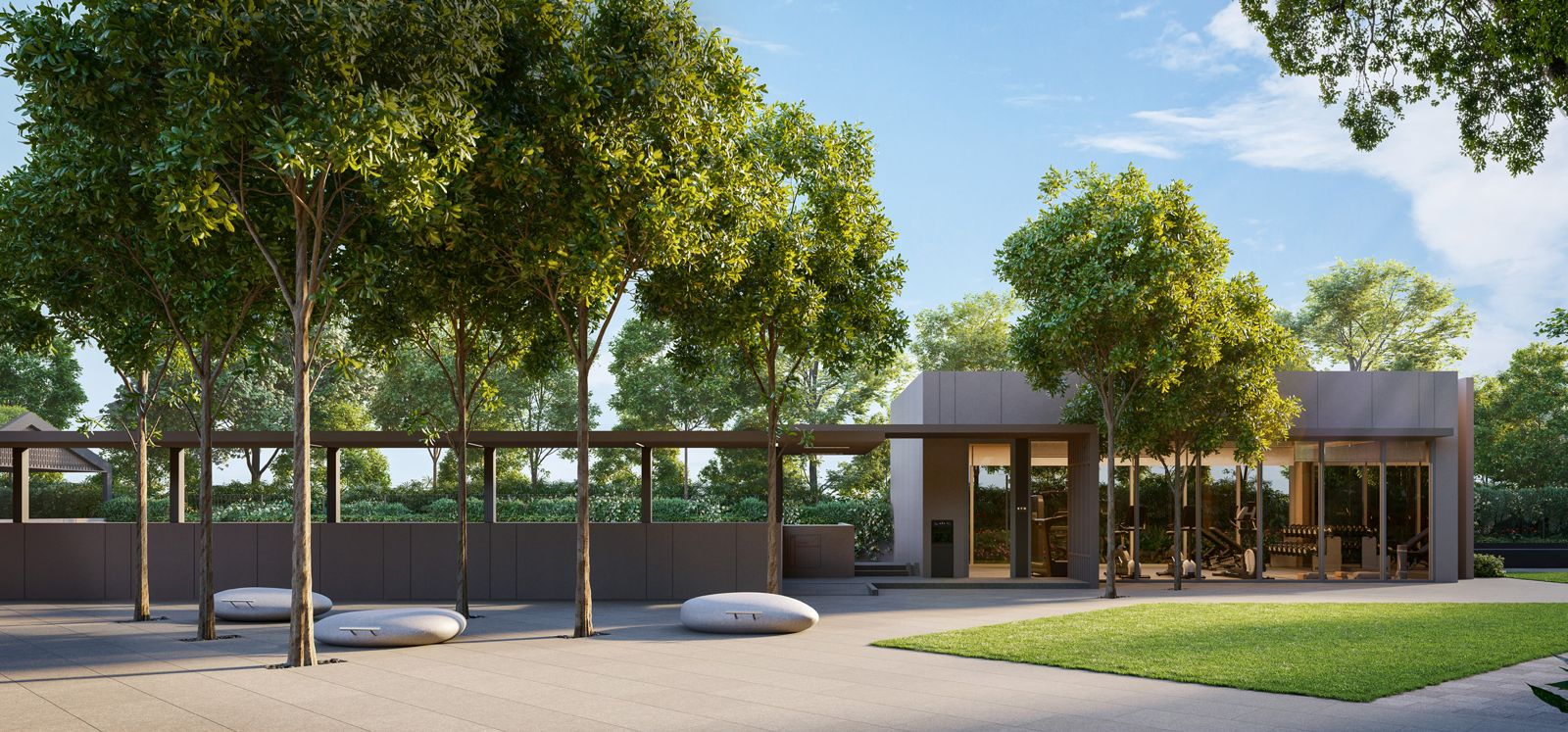 Fitness courtyard