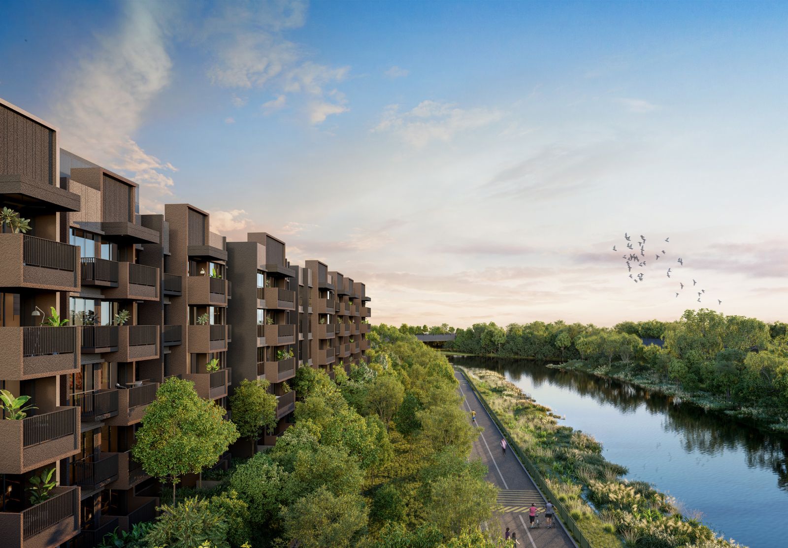 Blocks facing Sungei Ulu Pandan